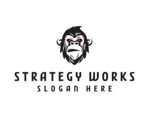 Angry Gorilla Ape logo design