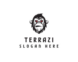 Angry Gorilla Ape logo design