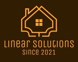 Linear - Linear Orange House logo design
