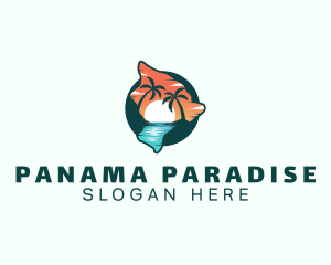 Hawaii Tropical Beach logo design