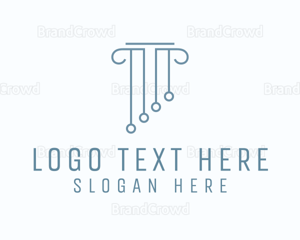 Minimalist Column Pillar Logo