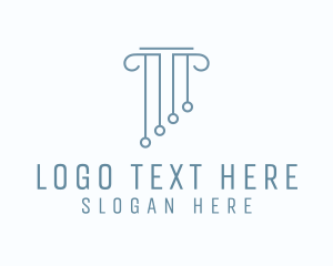 Investor - Minimalist Column Pillar logo design