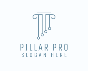 Pillar - Minimalist Column Pillar logo design