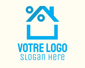 Blue House Discount  Logo