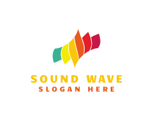 Volume - Music Art Soundwave logo design
