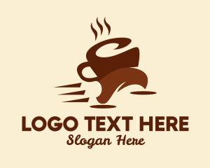 Instant Coffee - Coffee Cup Run logo design