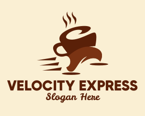 High Speed - Coffee Cup Run logo design
