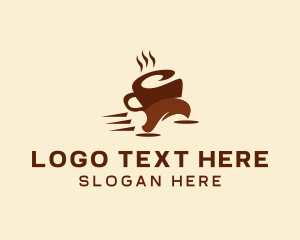 Run - Coffee Cup Run logo design
