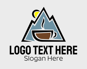 Coffee Mug - Outdoor Mountain Cafe logo design