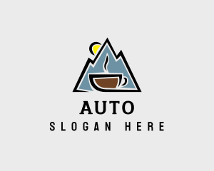 Coffee - Outdoor Mountain Cafe logo design