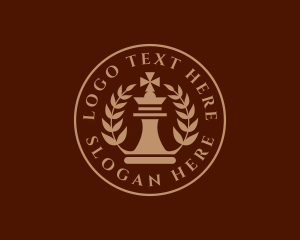 Strategist - King Chess Tournament logo design