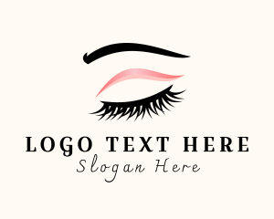 Makeup Tutorial - Beauty Eyelash Cosmetics logo design