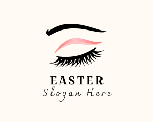Eyelash - Beauty Eyelash Cosmetics logo design