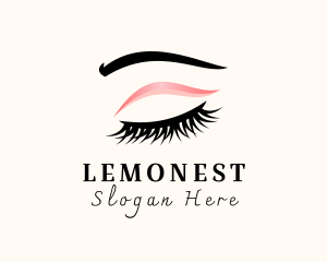 Makeup Tutorial - Beauty Eyelash Cosmetics logo design