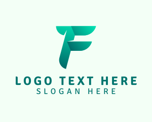 Letter De - Modern Business Letter F logo design