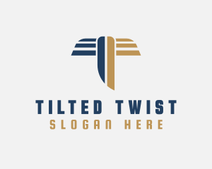 Aviation Pilot Letter T logo design