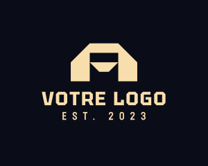 Agency - Geometric Masculine Letter A logo design