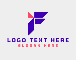 Programming - Tech Company Letter F logo design