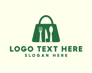 Silverware - Cutlery Bag Diner logo design