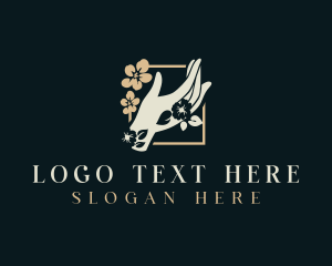 Floral - Flower Bloom Hand Spa logo design