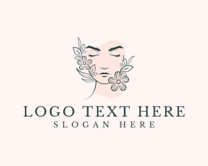 Latina - Woman Beauty Dermatology logo design