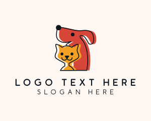 Pet Grooming - Dog Cat Veterinary logo design