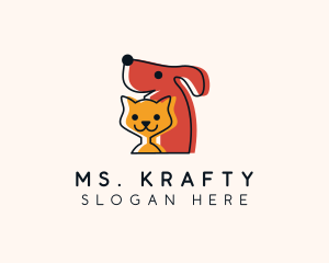 Dog Cat Veterinary  Logo