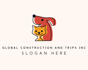Veterinarian - Dog Cat Veterinary logo design