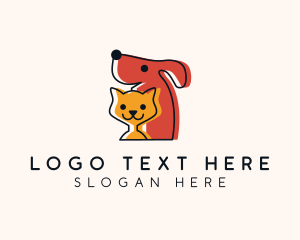 Dog Cat Veterinary  Logo