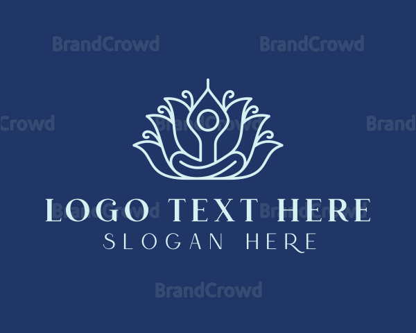 Yoga Floral Wellness Logo