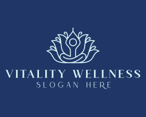 Yoga Floral Wellness logo design