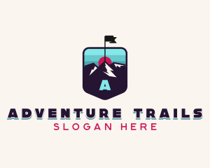 Summit Hiking Trek logo design