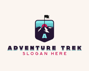 Trek - Summit Hiking Trek logo design