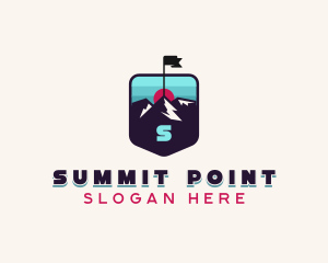 Summit Hiking Trek logo design