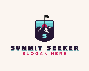 Summit Hiking Trek logo design
