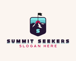 Summit Hiking Trek logo design