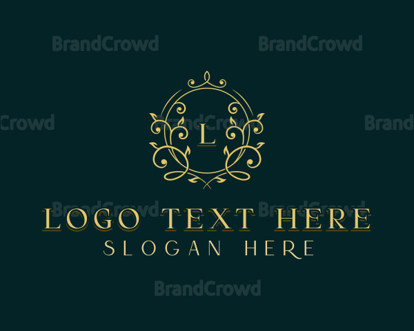 Elegant Floral Wedding Logo