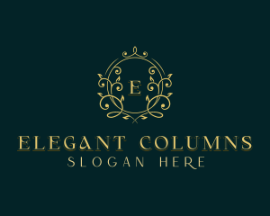 Elegant Floral Wedding logo design