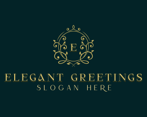 Elegant Floral Wedding logo design