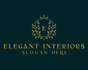 Elegant Floral Wedding logo design