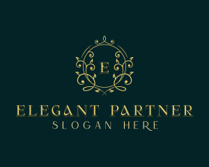 Elegant Floral Wedding logo design