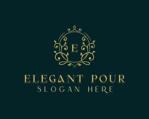 Elegant Floral Wedding logo design