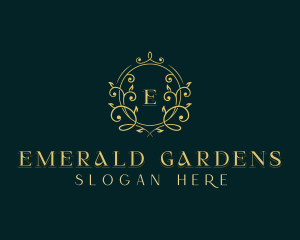 Elegant Floral Wedding logo design