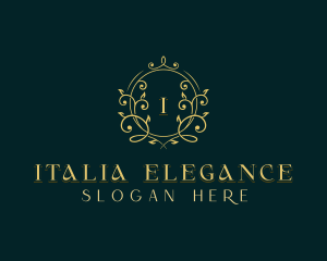 Elegant Floral Wedding logo design