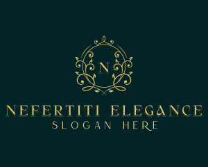 Elegant Floral Wedding logo design