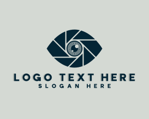 Shutter - Eye Shutter Lens logo design