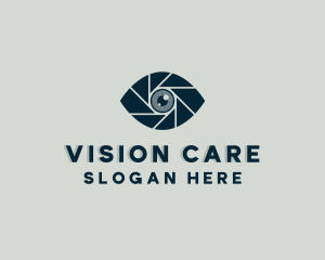 Optometrist - Eye Shutter Lens logo design