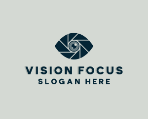 Lens - Eye Shutter Lens logo design