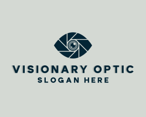 Optic - Eye Shutter Lens logo design