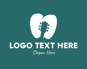 Teeth - Tooth Guitar Tuner logo design